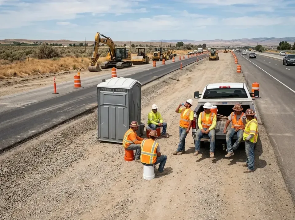 highway-road-construction-crew-007 — frequently asked questions, Porta Potty and Restroom Rentals in Mission Hills, CA